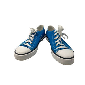 Kicks Low Top Sneakers Shoes Aqua Blue Canvas Women 9/40M Casual Comfortable